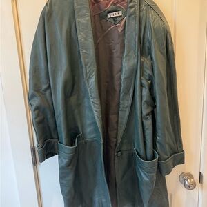 Men's Green Leather Jacket